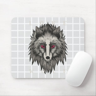 Lone Wolf Grid Mouse Pad