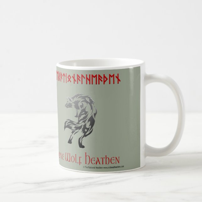Lone Wolf Heathen Rational Heathen Mug (Right)