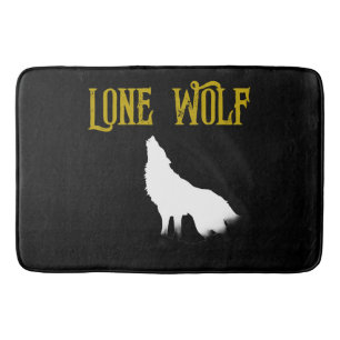 Lone Wolf Male Sigma Modern Minimalist Bath Mat