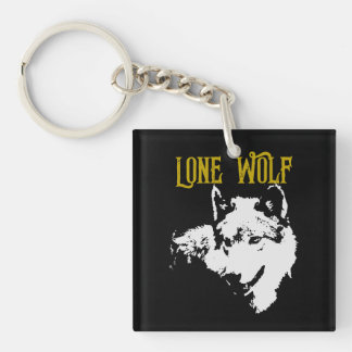 Lone Wolf Male Sigma Modern Minimalist Key Ring