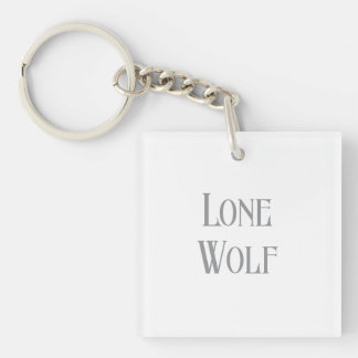 Lone Wolf Male Sigma Modern Minimalist Key Ring