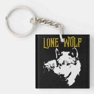 Lone Wolf Male Sigma Modern Minimalist Key Ring