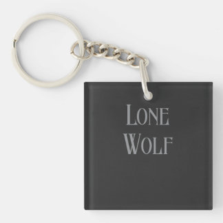 Lone Wolf Male Sigma Modern Minimalist Key Ring