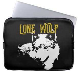 Lone Wolf Male Sigma Modern Minimalist Laptop Sleeve