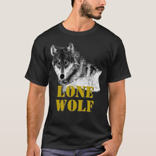 Lone Wolf Male Sigma Modern Minimalist T-Shirt (Front)