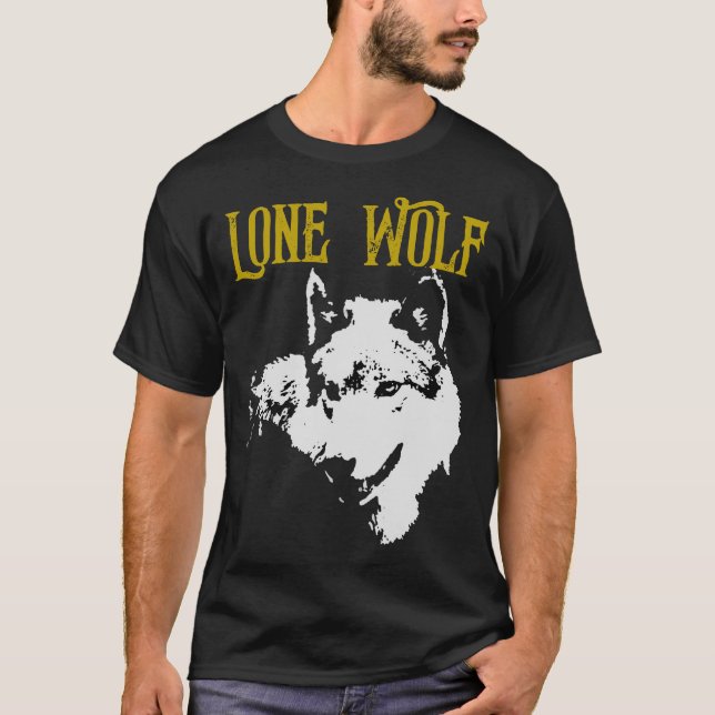 Lone Wolf Male Sigma Modern Minimalist T-Shirt (Front)