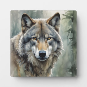 Lone Wolf Motivational Inspirational Art Plaque