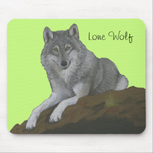 Lone Wolf Mouse Mat