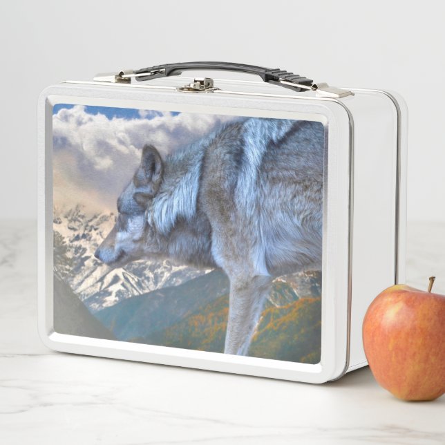 LONE WOLF OVERLORD OF FREEDOM METAL LUNCH BOX (In Situ)