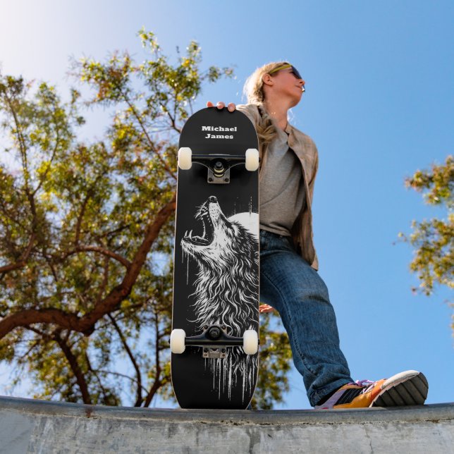 Lone Wolf Personalised Skateboard (Outdoor 1)