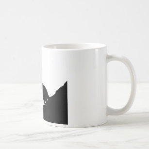 Lone Wolf Standing on a Hill Coffee Mug