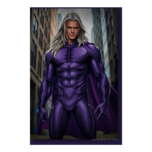 Lone Wolf Superhero Poster