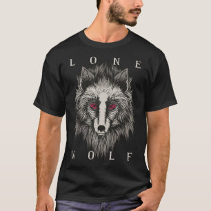 Lone Wolf Survives The Mountain Silhouette T-Shirt