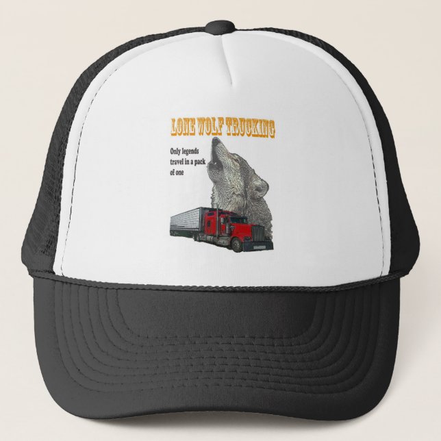 Lone Wolf Trucking Trucker Hat (Front)