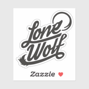 Lone Wolf Typographic Logo