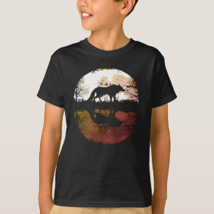 Lone Wolf Under the Full Moon T-Shirt