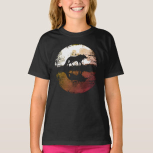 Lone Wolf Under the Full Moon T-Shirt