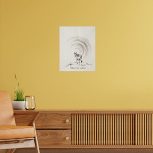 Lone Wolf Wall Art Print