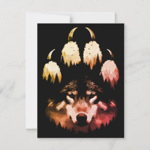 Lone Wolf. Wild Soul Postcard