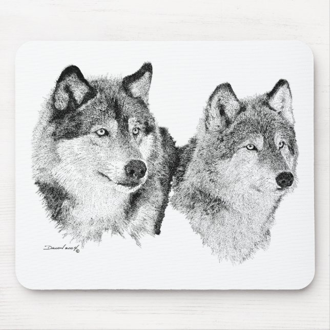 Lone Wolves Mouse Mat (Front)