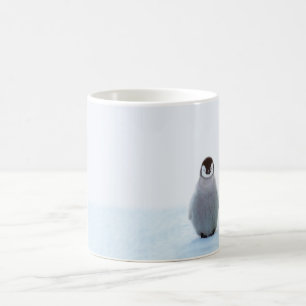 Lonely baby penguin mug
