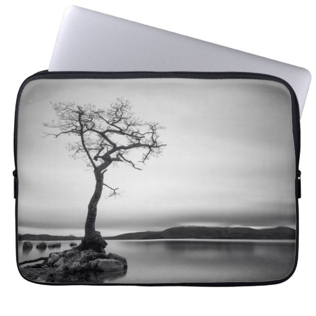 Lonely Bare Tree Laptop Sleeve (Front)