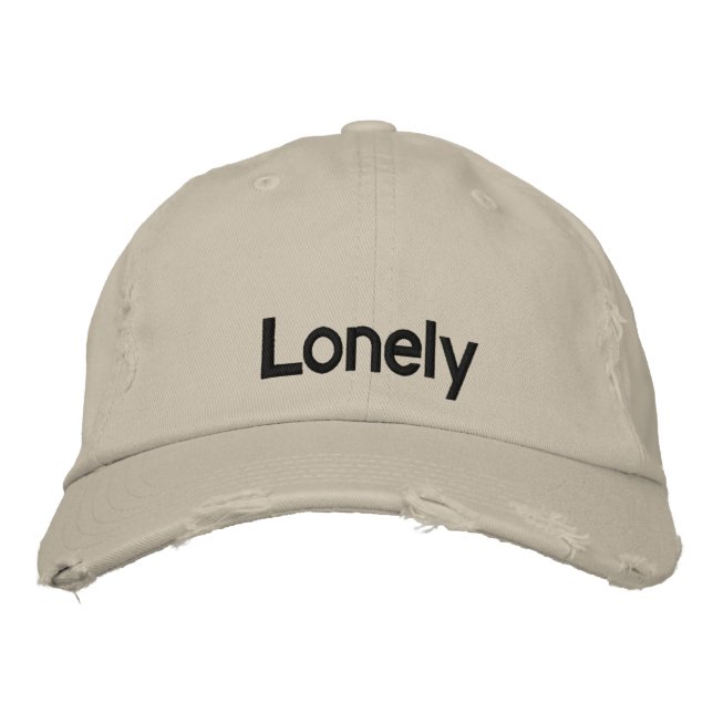 Lonely (baseball cap) embroidered hat (Front)