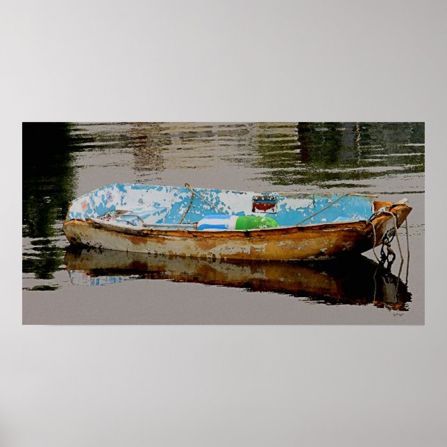 Lonely Boat-Poster Poster (Front)