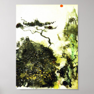 Lonely Cypress in Carmel Art Print