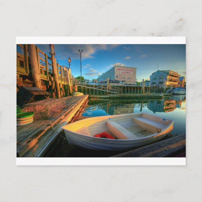 Lonely Dingy - Belfast, Maine Postcard (Front)