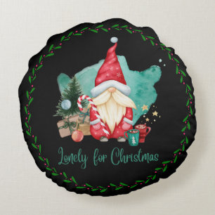 Lonely For Christmas Nome Ornament Round Cushion