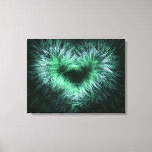 Lonely heart Abstract Art Wrapped Canvas Print