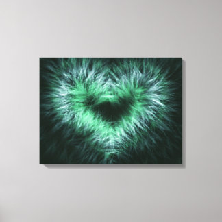 Lonely heart Abstract Art Wrapped Canvas Print