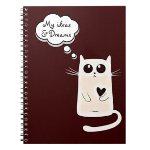 Lonely Hearts Cat Ideas and Dreams Notebook