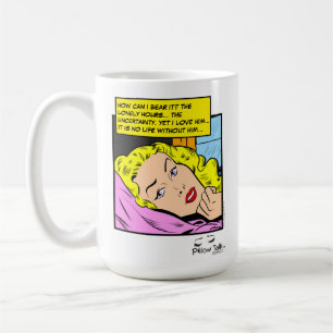 Lonely Hearts Retro Romance Comic Coffee Mug