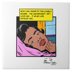 Lonely Hours Reflection Valentine Romance Tile