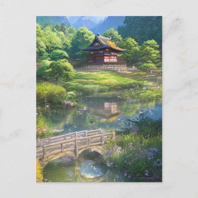 Lonely House by the River Postcard (Front)