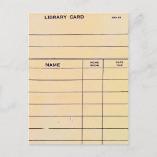 Lonely Library Card