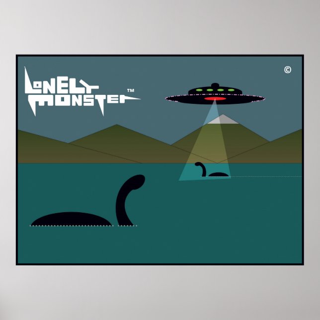 Lonely Monsters and UFO Poster (Front)