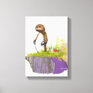 Lonely Otter Canvas Print