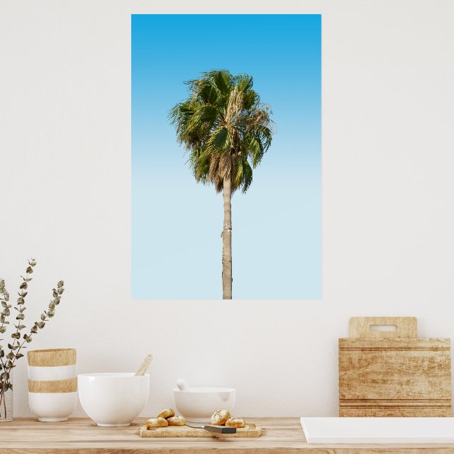 Lonely palm tree poster (Kitchen)