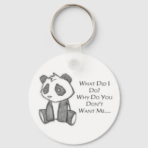 Lonely Panda Keychain
