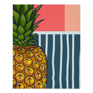 'Lonely pineapple' Statement wall art poster