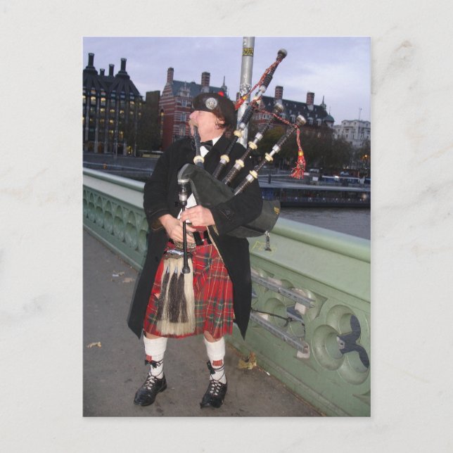 Lonely Piper Postcard (Front)
