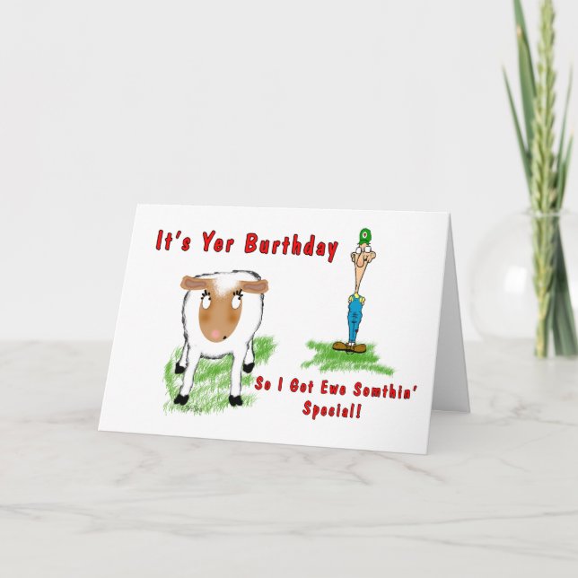 Lonely Redneck - Birthday Card (Front)