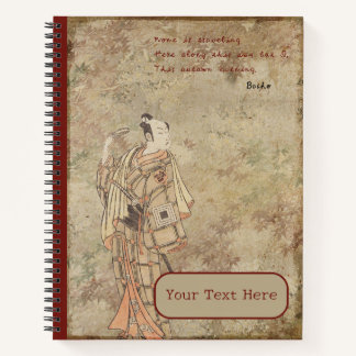 Lonely Road Autumnal Haiku  Notebook