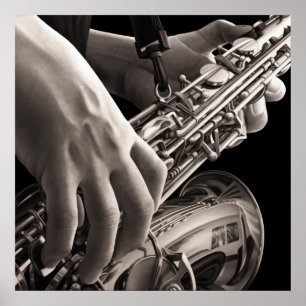 Lonely Sax Poster