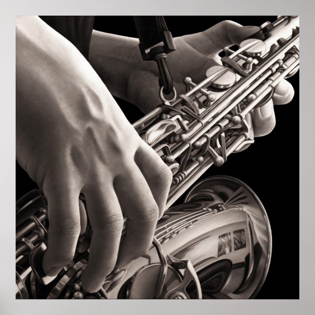 Lonely Sax Poster (Front)