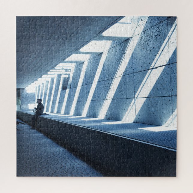 Lonely Saxophone Player - 20x20 - 676 pcs Jigsaw Puzzle (Vertical)