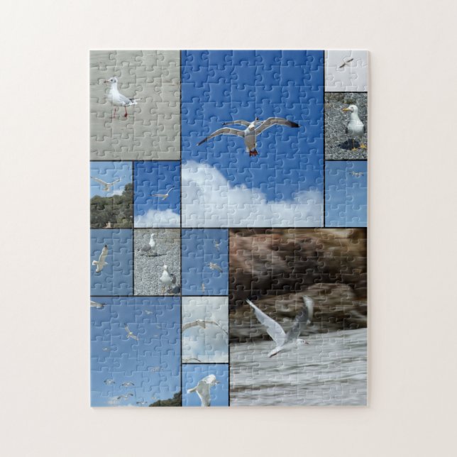 Lonely seagulls Puzzle (Vertical)